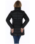 Colmar Quilted Feather Down Long Jacket Black - Princess Attitude