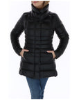 Colmar Quilted Feather Down Long Jacket Black - Princess Attitude