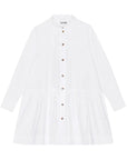 Ganni - Cotton Mini Shirt Dress