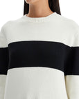 Toteme - Crewneck Pullover With Contrasting Band