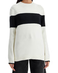 Toteme - Crewneck Pullover With Contrasting Band