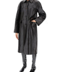 Toteme - Crocodile Embossed Leather Coat