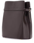 Toteme - Dark Brown Calfskin Bucket Bag With Decorative Belt