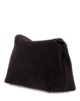 Toteme - Dark Brown Calfskin Clutch With Adjustable Shoulder Strap