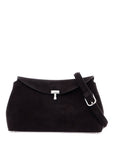 Toteme - Dark Brown Calfskin Clutch With Adjustable Shoulder Strap