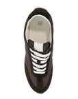 Toteme - Dark Brown Suede Sneakers With Recycled Materials And Non-Slip Sole