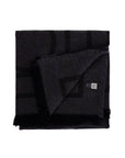 Toteme - Dark Grey Wool And Cashmere Scarf With Monogram Pattern