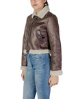 Only Onlbetty Faux Leather Sherpa Collar Jacket