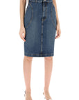 Toteme - Denim Midi Skirt In Seven