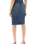 Toteme - Denim Midi Skirt In Seven