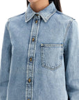 Toteme - Denim Overshirt With Pocket Detail