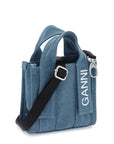 Ganni - Denim Tech Mini Tote Bag