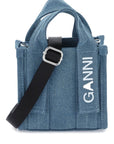 Ganni - Denim Tech Mini Tote Bag