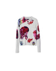 Desigual Abbotsford Floral Crewneck Sweater Grey - Princess Attitude