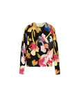 Desigual Arty Flower Crewneck Sweater Black - Princess Attitude