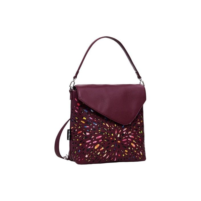 Desigual Blackwell Jersey Granate Backpack Maroon - Princess Attitude