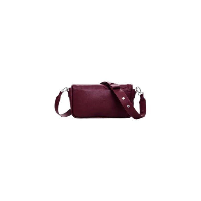 Desigual Embossed Flowers Small Crossbody Bag Maroon - Princess Attitude