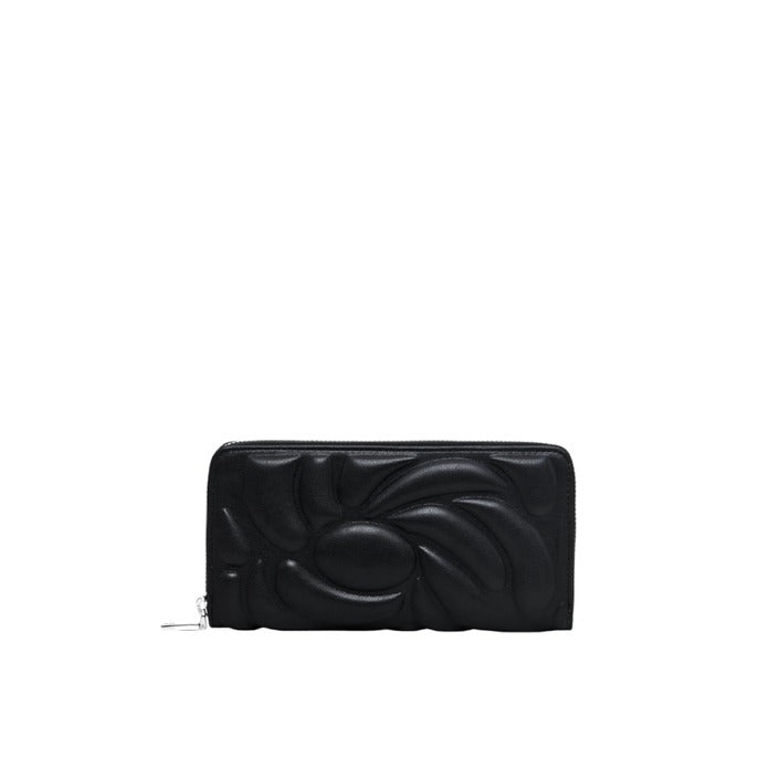 Desigual Geometric Floral Zip Around Wallet Black - Princess Attitude