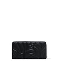 Desigual Geometric Floral Zip Around Wallet Black - Princess Attitude