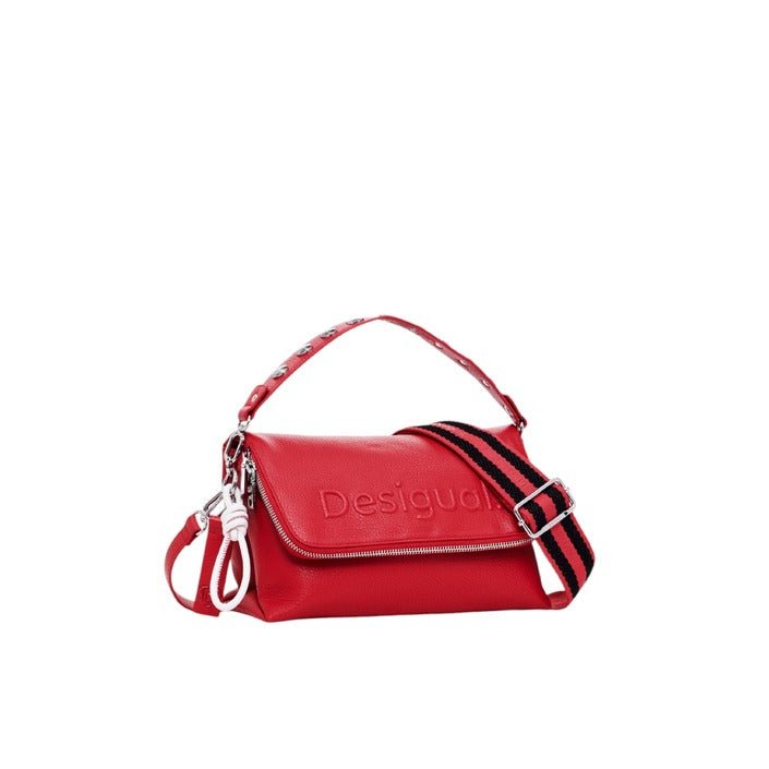 Desigual Half Logo Shoulder Strap Crossbody Bag Red - Princess Attitude