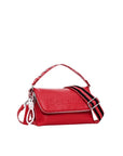 Desigual Half Logo Shoulder Strap Crossbody Bag Red - Princess Attitude