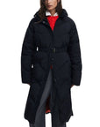 Desigual Long Padded Down Coat Black - Princess Attitude