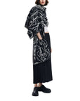 Desigual M. Christian Lacroix Long Scarf Coat Black - Princess Attitude