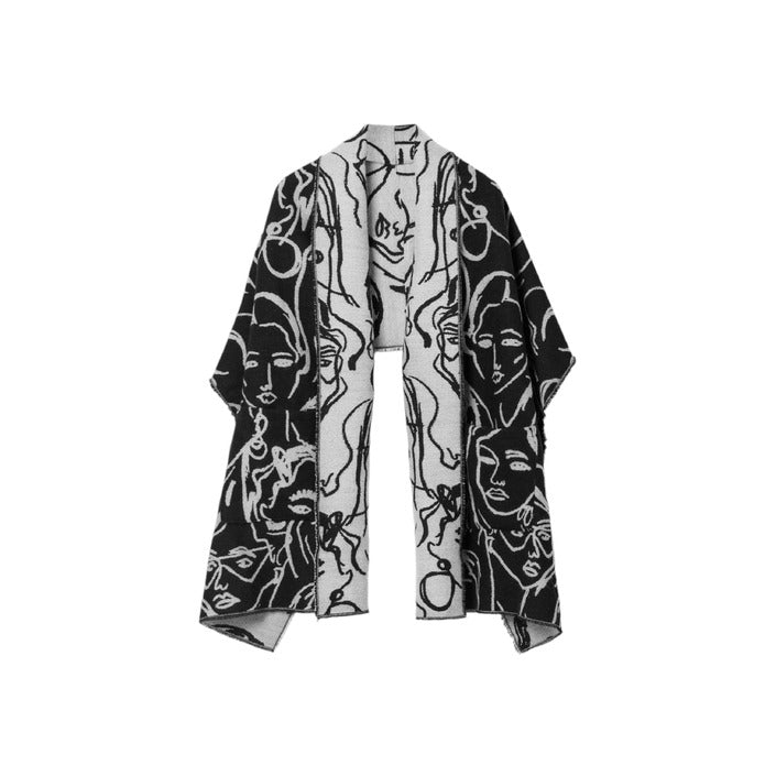 Desigual M. Christian Lacroix Long Scarf Coat Black - Princess Attitude