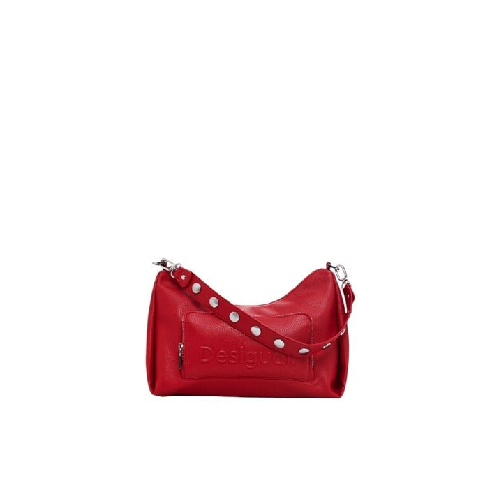 Desigual Midsize Half Logo Crossbody Bag Red - Princess Attitude