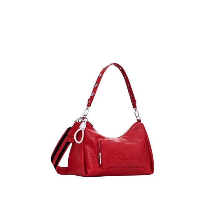 Desigual Midsize Half Logo Crossbody Bag Red - Princess Attitude