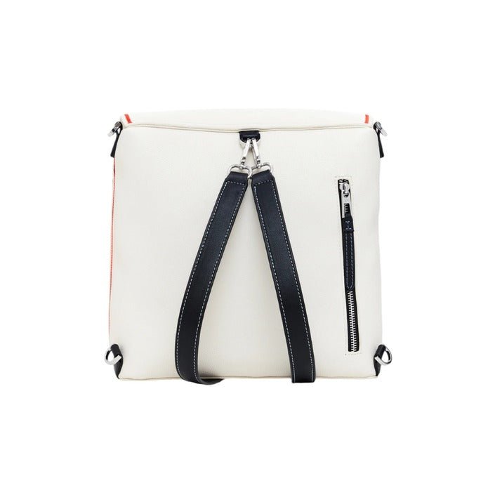 Desigual Mini Multicolour Striped Backpack White - Princess Attitude