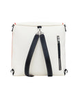 Desigual Mini Multicolour Striped Backpack White - Princess Attitude