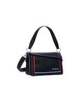 Desigual Multilineal Handbag With Zipper Black - Princess Attitude