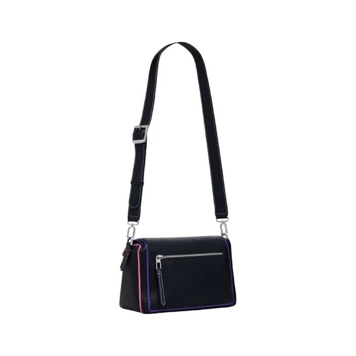 Desigual Multilineal Handbag With Zipper Black - Princess Attitude