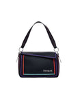 Desigual Multilineal Handbag With Zipper Black - Princess Attitude