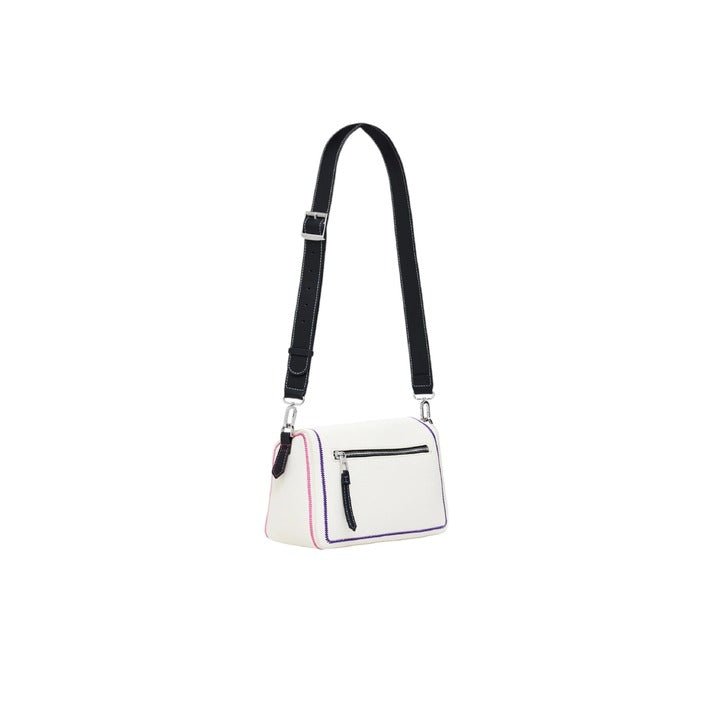 Desigual Multilineal Handbag With Zipper White - Princess Attitude