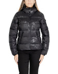 Desigual Padded Down Quilted Hooded Jacket Black - Princess Attitude