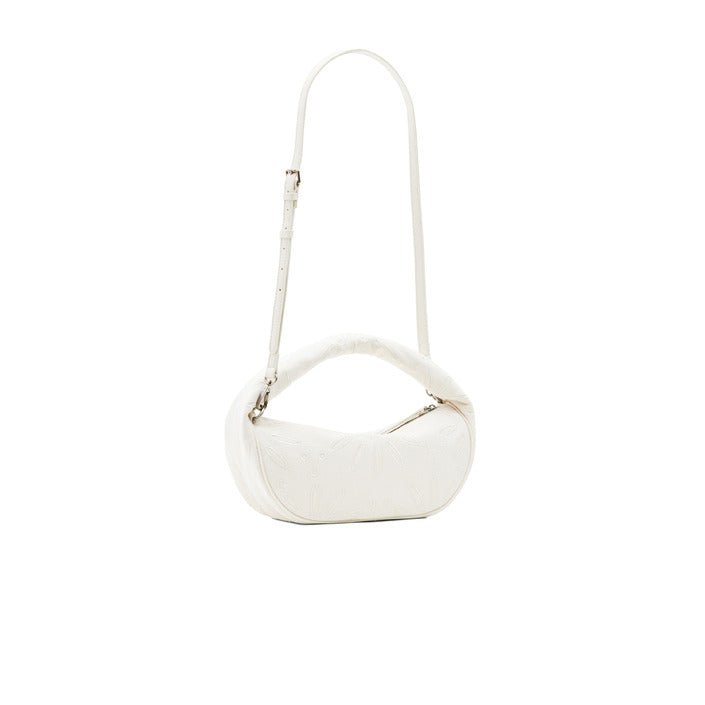 Desigual Shoulder Strap Hobo Handbag White - Princess Attitude