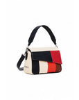 Desigual Textured Colour Block Handbag Black - Princess Attitude