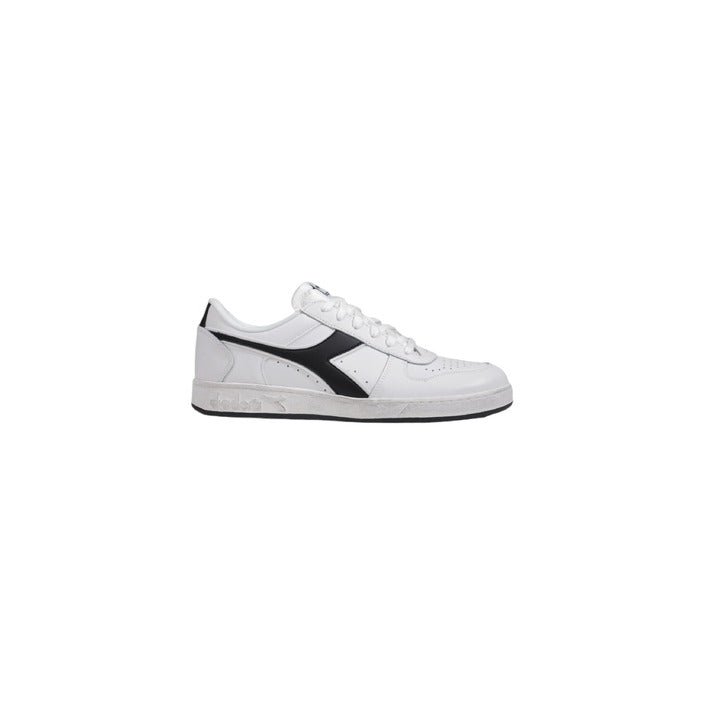 Diadora Magic Basket Low Icon Leather Trainers White - Princess Attitude