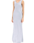 Norma Kamali - Drape Neck Satin Gown