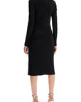 Versace - Draped Jersey Dress With