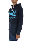 Superdry Classic Vintage Logo Hooded Sweatshirt Navy