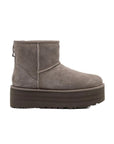 Ugg Classic Mini Platform Suede Boots Grey