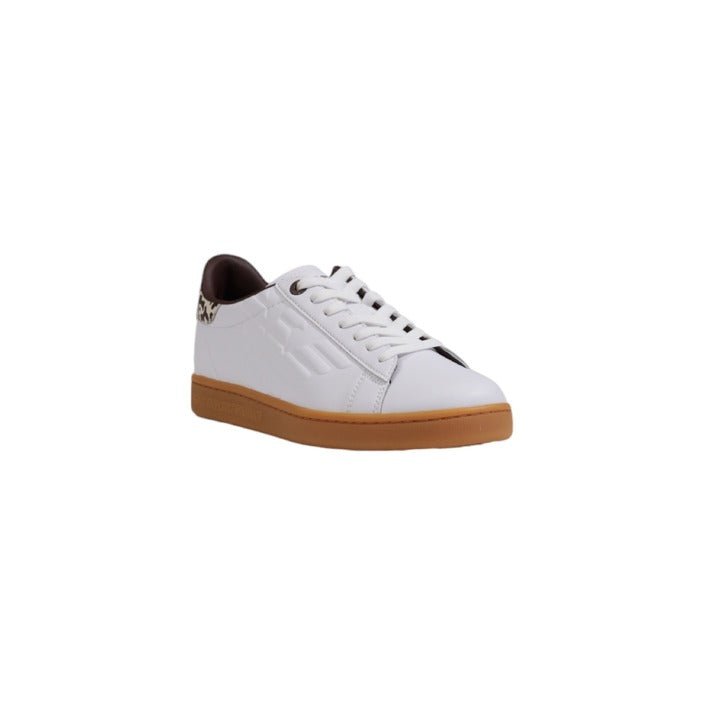 Ea7 Emporio Armani Classic Cc Leather Sneakers Beige - Princess Attitude