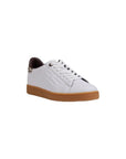 Ea7 Emporio Armani Classic Cc Leather Sneakers Beige - Princess Attitude