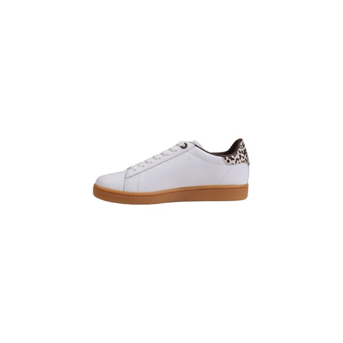 Ea7 Emporio Armani Classic Cc Leather Sneakers Beige - Princess Attitude