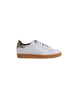 Ea7 Emporio Armani Classic Cc Leather Sneakers Beige - Princess Attitude