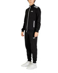 Ea7 Emporio Armani Core Identity Cotton Tracksuit Black - Princess Attitude