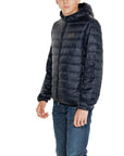 Ea7 Emporio Armani Hooded Puffer Down Jacket Navy - Princess Attitude